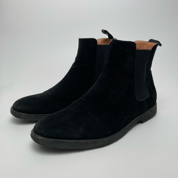 New Republic Black Suede Chelsea Boots Men - Picture 1 of 8